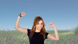 Photo: In the field with many flowers of background In the field with many flowers of background