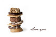 "I love you" Cookies Card