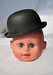 doll head with hat