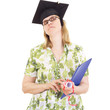 Happy female graduate
