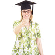 Happy female graduate
