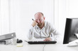Overworked and Tired Businessman