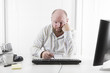 Tired and Exhausted Office Worker