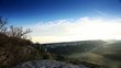 Timelapse sunrise in the mountains. Cave city Eski-Kermen, Crime