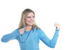 Photo: Beautiful caucasian model in studio Beautiful caucasian model in studio