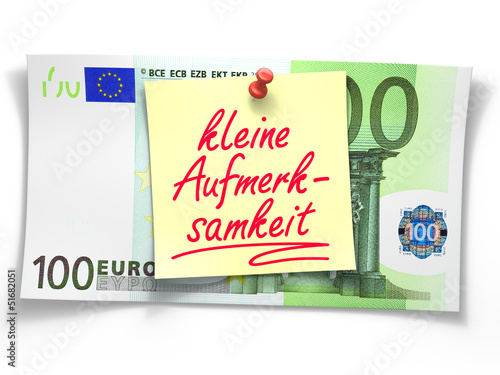Illustration: kleine Aufmerksamkeit kleine Aufmerksamkeit