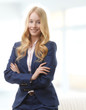 Attractive businesswoman smiling