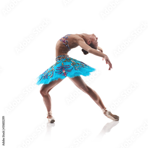 Photo: beautiful ballet dancer isolated beautiful ballet dancer isolated