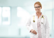 Female Doctor At The Hospital