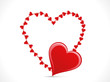 abstract shiny heart template