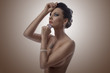 nude girl in fashion pose