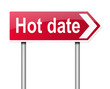 Hot date concept.
