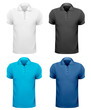 Black and white and color men t-shirts. Design template