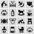 Baby icons set