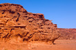An unusual  rock formations  in Wadi Rum desert