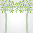 Vector: Abstract trees Abstract trees