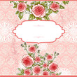 Wedding vintage background with roses