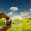 lightbulb on paper