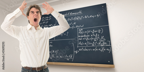 Photo: Furious maths teacher Furious maths teacher
