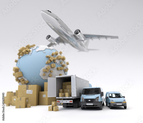 Photo: International goods transport International goods transport