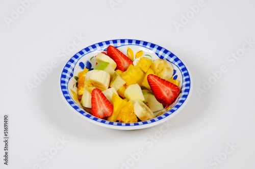 Photo: Fruit salad in bowl © Arena Photo UK Fruit salad in bowl © Arena Photo UK