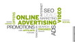 Online Advertising Word Cloud Animation