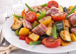 ratatouille, fried vegetables