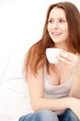woman with cup