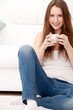 woman with cup
