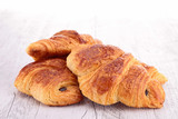 croissant on wood
