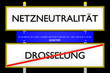 Netzneutralität vs Drosselung konzeptionell_Internet - 3D