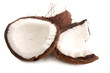 coconut over white