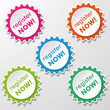 Register Now Star Paper Labels