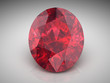 Ruby or Rodolite gemstone (high resolution 3D image)