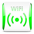 Vector: Wifi button, grün Wifi button, grün