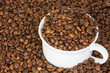 Photo: Cup full of coffee beans Cup full of coffee beans