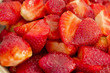 macro of fresh strawberries