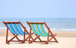 Colorful beach chair