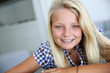 Foto: Portrait of smiling blond teenager Portrait of smiling blond teenager