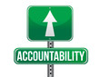 accountability road sign illustration design
