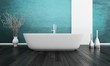 Illustration: Interior of Luxurious Design Bath Room Interior of Luxurious Design Bath Room