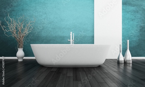 Illustration: Interior of Luxurious Design Bath Room Interior of Luxurious Design Bath Room