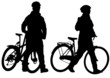 Cyclist boyand girl