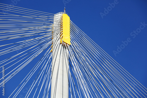 Photo: Suspension bridge with cables Suspension bridge with cables