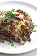 Photo: spaghetti with beef meat and dried tomatoes spaghetti with beef meat and dried tomatoes