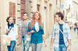 Group of Friends with Shopping Bags