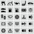 Car dashboard icons set.