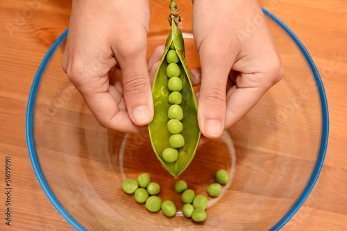 Photo: Preparing Fresh Beans For Cooking Preparing Fresh Beans For Cooking