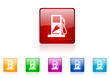 fuel vector glossy web icon set