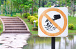 don't release fish sign in the park